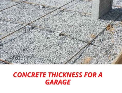 measure concrete thickness through other material|concrete thickness for garage.